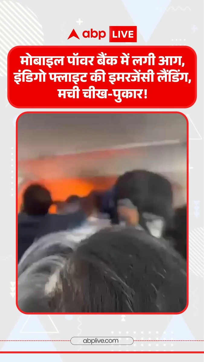दिल्ली-चेन्नई इंडिगो फ्लाइट में पावर बैंक से लगी आग, आनन-फानन में हैदराबाद डायवर्ट हुआ विमान