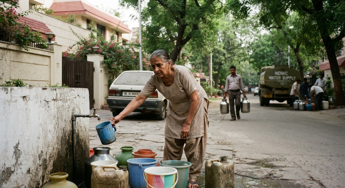 लुटियंस दिल्ली में 8 नवंबर तक पानी की किल्लत, NDMC ने जारी किया अलर्ट