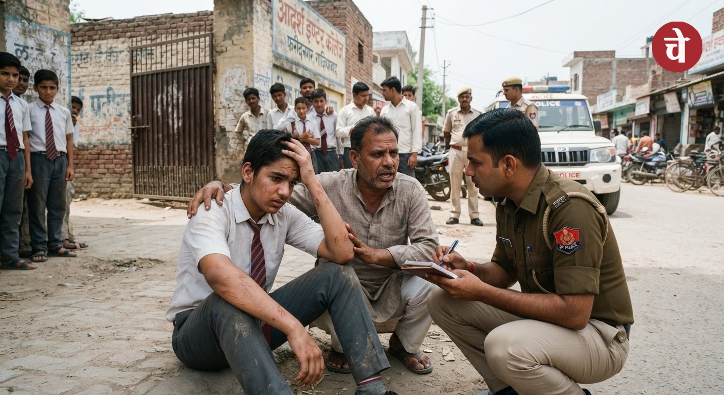 गाजियाबाद: आदर्श इंटर स्कूल के बाहर छात्र की पिटाई, SC/ST एक्ट के तहत केस दर्ज