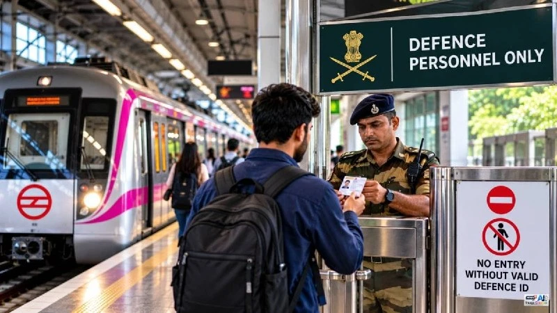 शंकर विहार मेट्रो स्टेशन: दिल्ली मेट्रो का इकलौता स्टेशन जहां आम जनता की एंट्री बैन