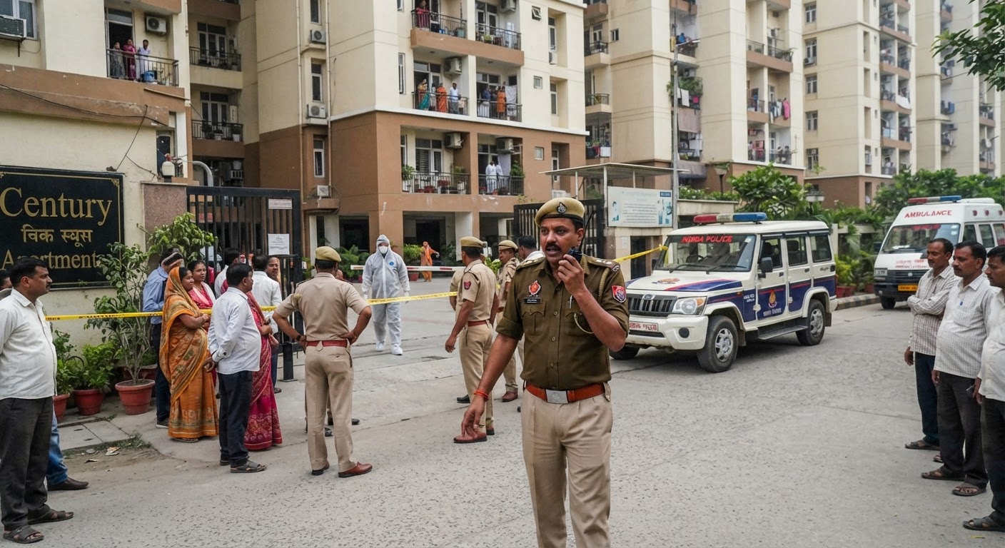 नोएडा: सेक्टर 100 के सेंचुरी अपार्टमेंट्स में मिला अज्ञात व्यक्ति का शव