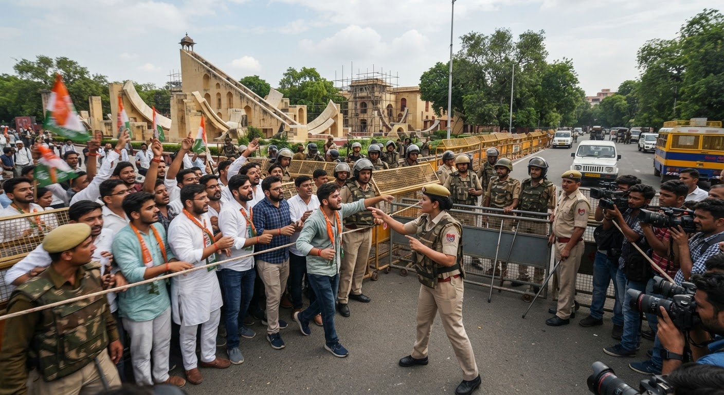जंतर मंतर पर विरोध प्रदर्शन की अनुमति नहीं, दिल्ली पुलिस ने तैनात किए हजारों जवान