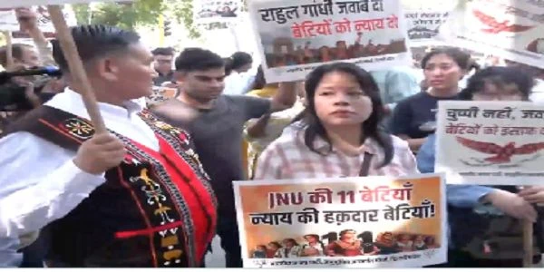 JNU यौन उत्पीड़न मामला: कांग्रेस सांसद को निकालने की मांग पर दिल्ली में उतरी भाजपा