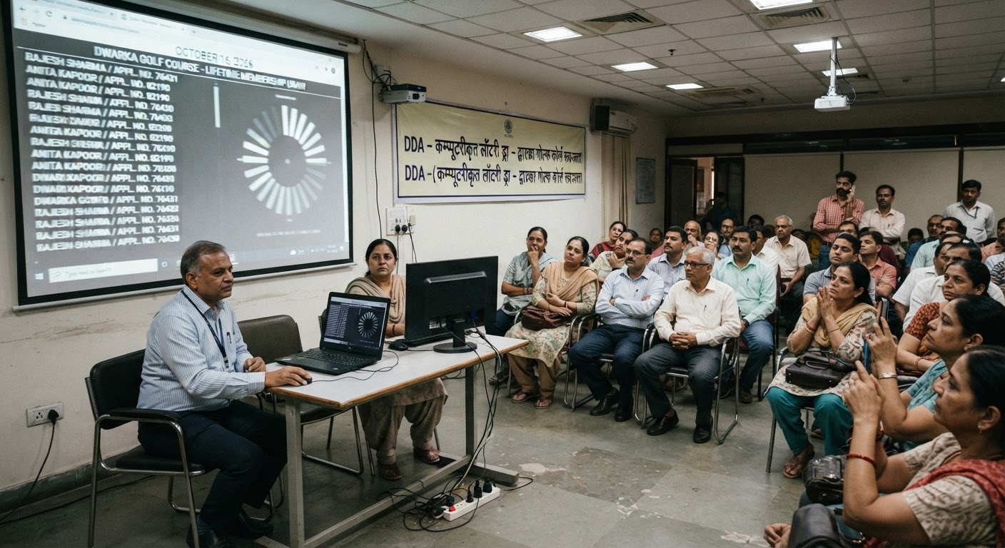द्वारका गोल्फ कोर्स की लाइफटाइम मेंबरशिप के लिए DDA 16 अक्टूबर को करेगा कंप्यूटराइज्ड ड्रा