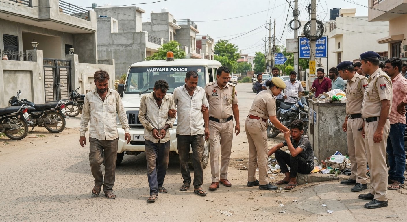 गुरुग्राम: कूड़ा डालने को लेकर खूनी संघर्ष, परिवार को पीटने वाले 3 गिरफ्तार
