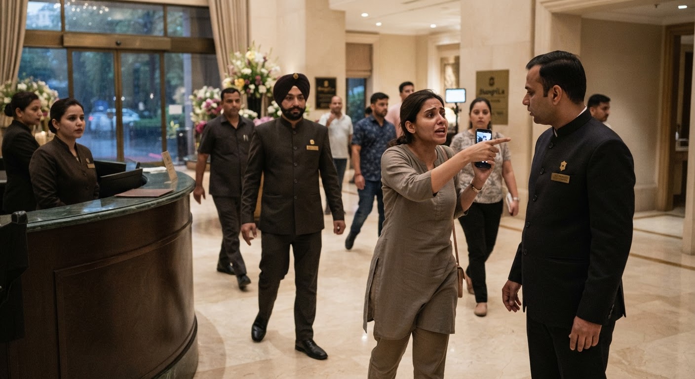 दिल्ली के Shangri-La Eros होटल में महिला को वॉशरूम इस्तेमाल करने से रोका, छिड़ी कानूनी बहस