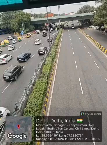 ISBT कश्मीरी गेट पर ट्रैफिक सामान्य, शहर के कई हिस्सों में रूट बदले
