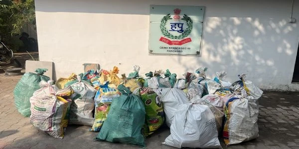 फरीदाबाद: कैली गांव में छापेमारी, 383 किलो प्रतिबंधित पटाखे बरामद, एक गिरफ्तार