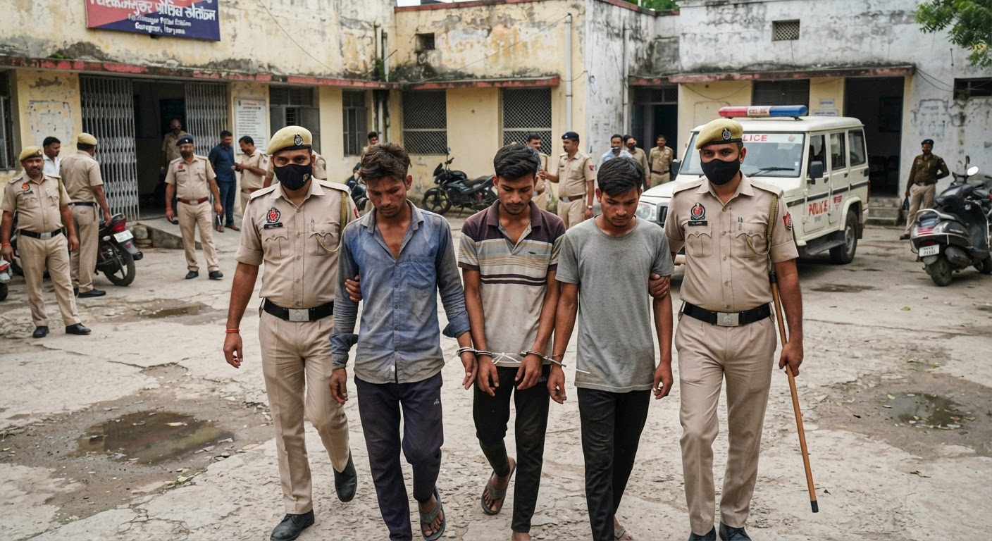 दिल्ली में हमले की साजिश: गुरुग्राम पुलिस ने विदेशी हैंडलर्स के इशारे पर काम कर रहे 3 गुर्गों को दबोचा