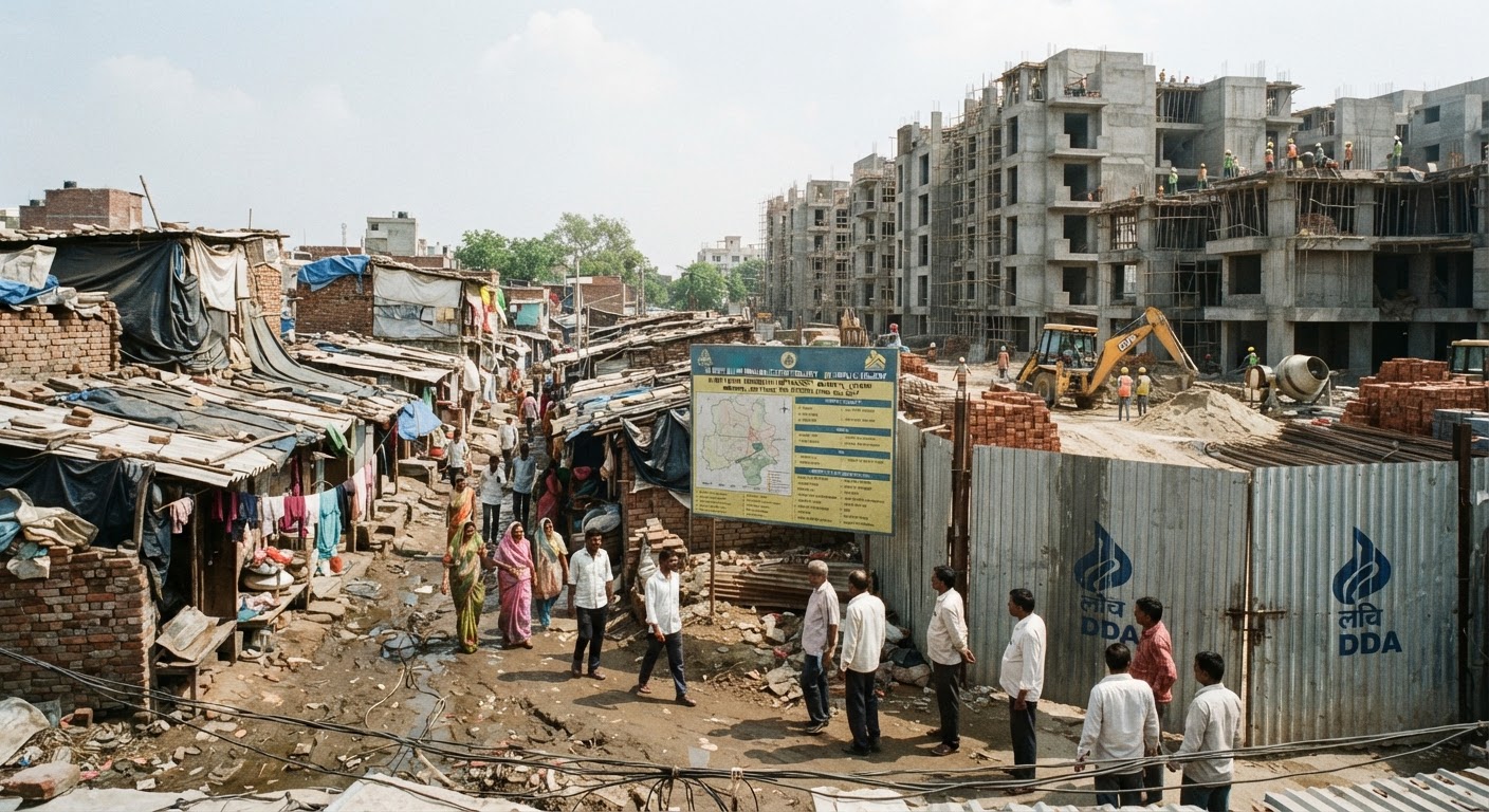 DDA की बड़ी पहल: दिल्ली के 45 झुग्गी क्लस्टरों का होगा कायाकल्प, मास्टर प्लान 2047 के तहत शुरू हुई प्रक्रिया