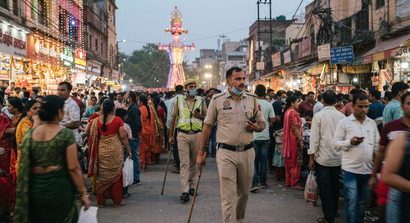 दशहरा सुरक्षा: दिल्ली-NCR में 13 हजार जवान तैनात, कई अपराधियों की हुई गिरफ्तारी
