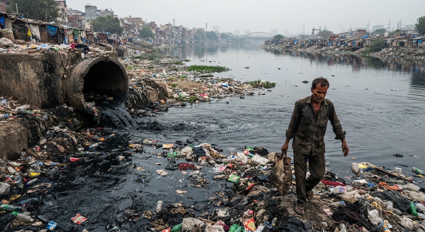 यमुना के नालों में कचरे और सीवेज का अंबार, CPCB की रिपोर्ट में दिल्ली की डराने वाली स्थिति आई सामने