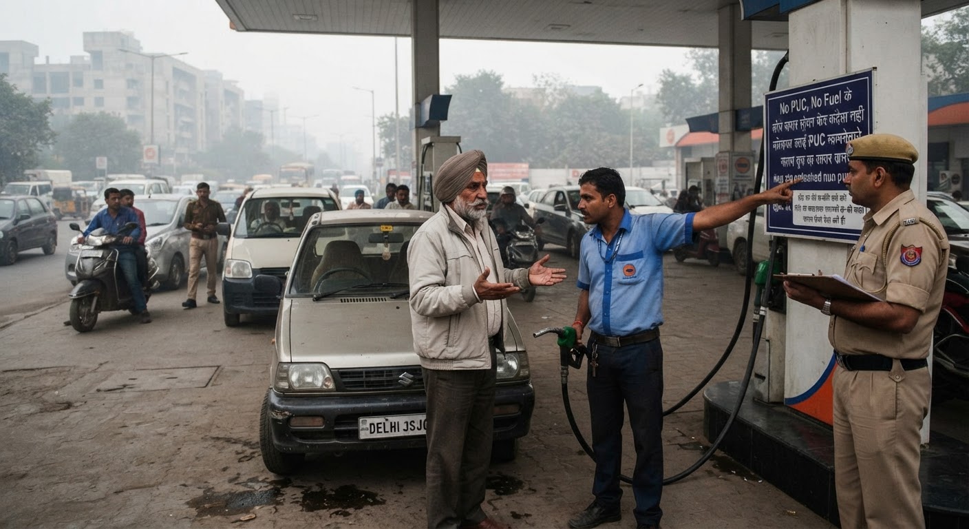 दिल्ली-NCR में 'नो पीयूसी, नो फ्यूल' नियम लागू, बिना सर्टिफिकेट नहीं मिलेगा पेट्रोल-डीजल