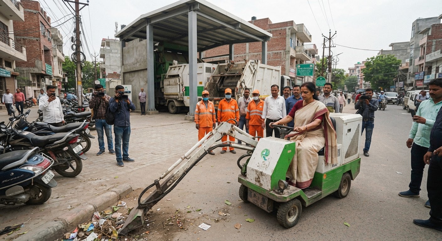 दिल्ली की सफाई के लिए सीएम रेखा गुप्ता ने लॉन्च किए मैकेनिकल लिटर पिकर, अब मशीनों से चमकेगी राजधानी