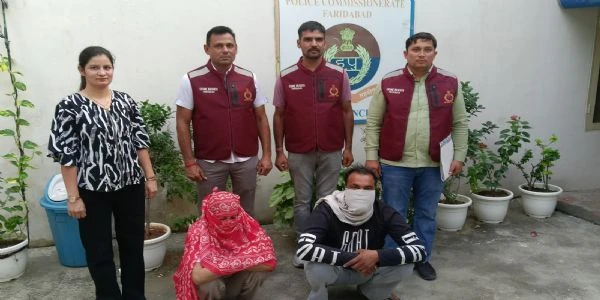 फरीदाबाद: पति की हत्या करने वाली पत्नी और उसका प्रेमी गिरफ्तार