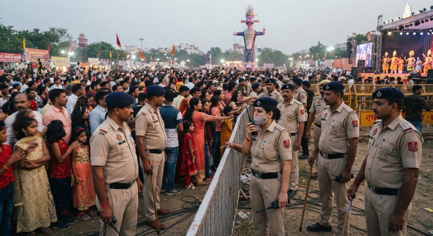 दशहरा पर दिल्ली-एनसीआर में सुरक्षा सख्त, सड़कों पर उतरेंगे 13 हजार पुलिसकर्मी