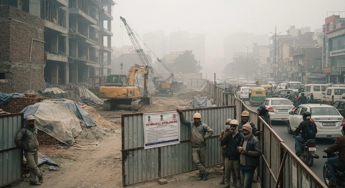 दिल्ली-NCR में प्रदूषण पर प्रहार: निर्माण कार्यों पर रोक और बाहरी वाहनों की एंट्री होगी बंद