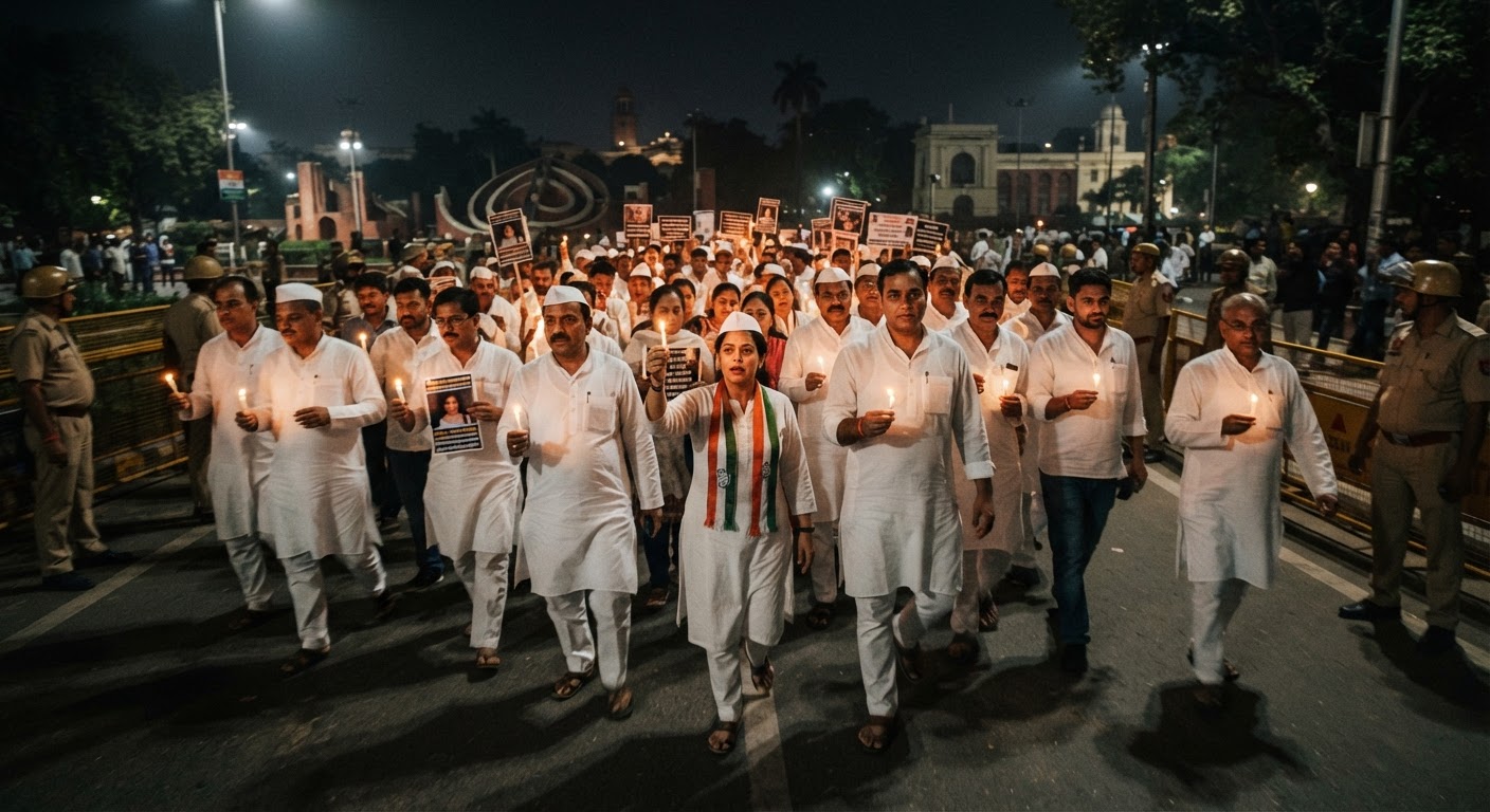 अंकिता भंडारी केस: इंसाफ की मांग को लेकर दिल्ली की सड़कों पर उतरी कांग्रेस सेवा दल, निकाला कैंडल मार्च