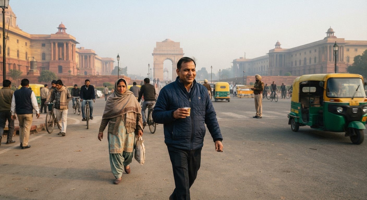 दिल्ली में शुष्क मौसम का दौर जारी, न्यूनतम तापमान में मामूली बढ़त