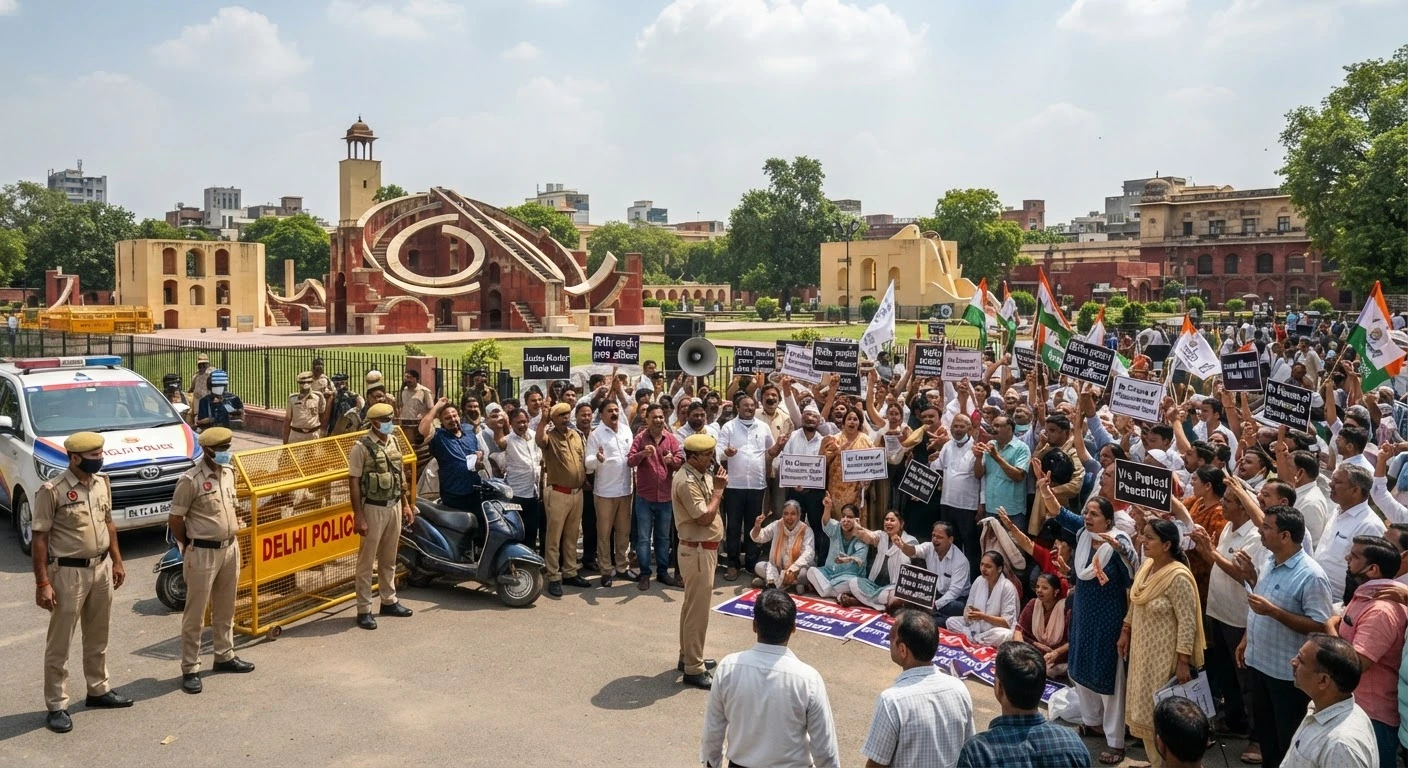 जंतर-मंतर पर प्रदर्शनों को लेकर दिल्ली पुलिस का बड़ा खुलासा, बैन की सभी अफवाहें निकलीं झूठी!