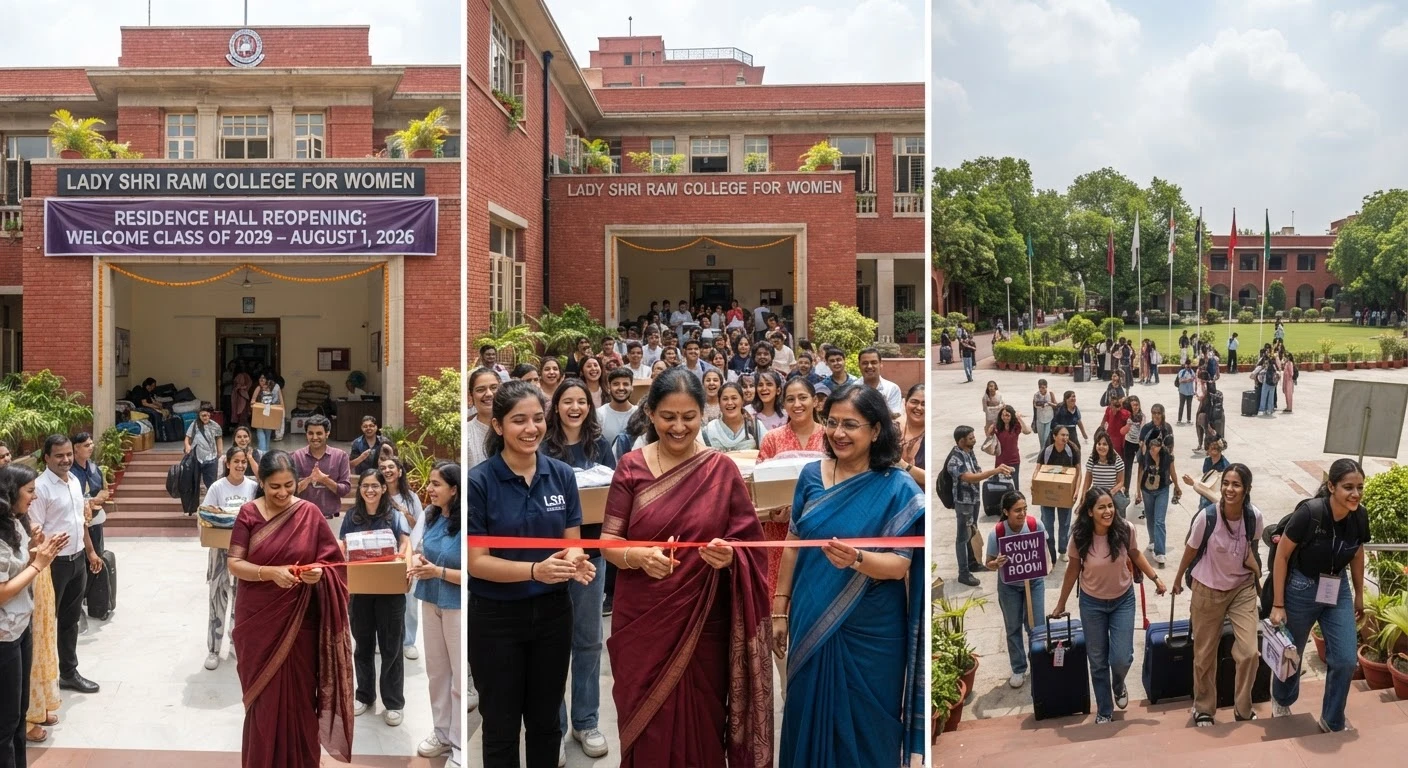लेडी श्री राम कॉलेज ने चार साल बाद पहले साल के 150 छात्रों के लिए हॉस्टल दोबारा खोला