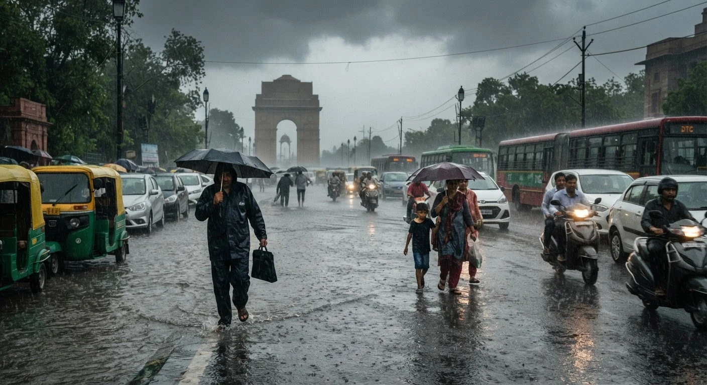 Delhi-NCR में भारी बारिश का Yellow Alert जारी, Humidity से मिलेगी राहत