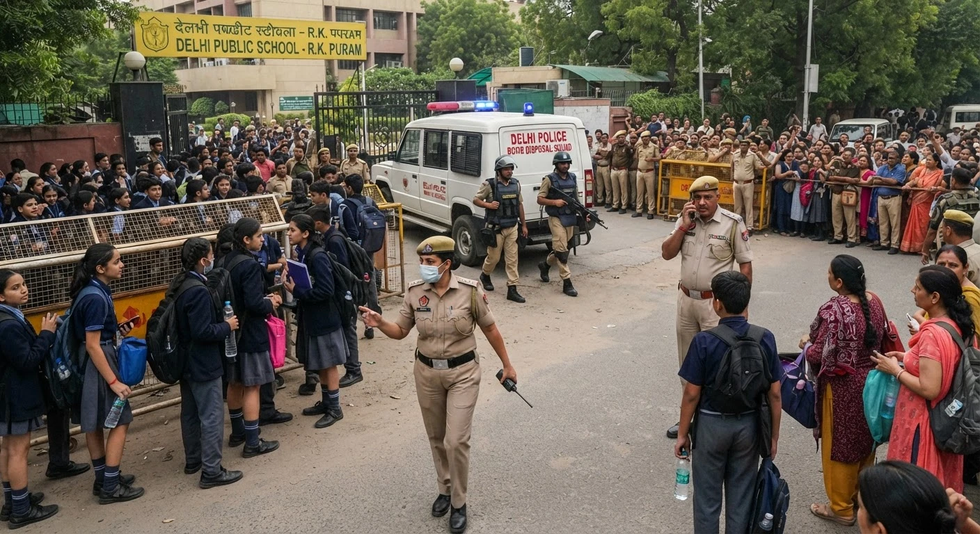 Delhi Schools Bomb Threat: राजधानी के कई स्कूलों को मिले बम से उड़ाने के धमकी भरे ईमेल, भारी सुरक्षा बल तैनात