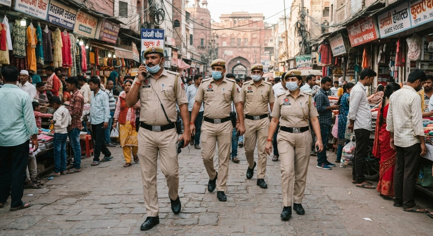 Delhi Independence Day Security: सेंट्रल डिस्ट्रिक्ट पुलिस ने पब्लिक सेफ्टी के लिए बाजारों में की इंटेंसिव फुट पेट्रोलिंग