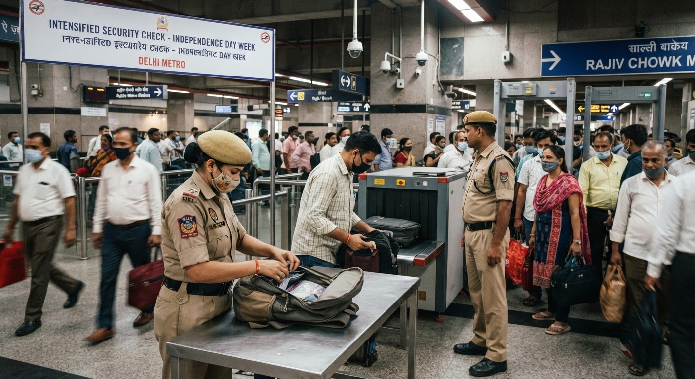 स्वतंत्रता दिवस के लिए दिल्ली मेट्रो में सुरक्षा बढ़ाई गई, CISF की कड़ी नजर