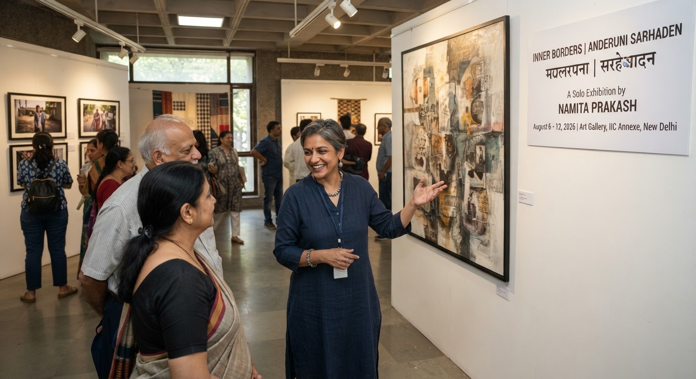 New Delhi में नमिता प्रकाश की 'Inner Borders' आर्ट एग्जीबिशन शुरू, जानें Timings और Details