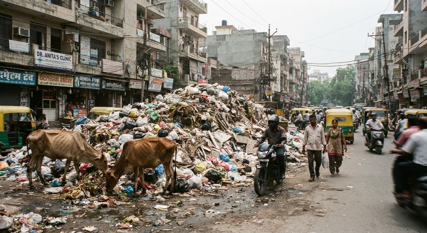 दिल्ली में कचरा संकट और नए नियमों के बीच कचरा प्रबंधन और सफाई व्यवस्था की स्थिति