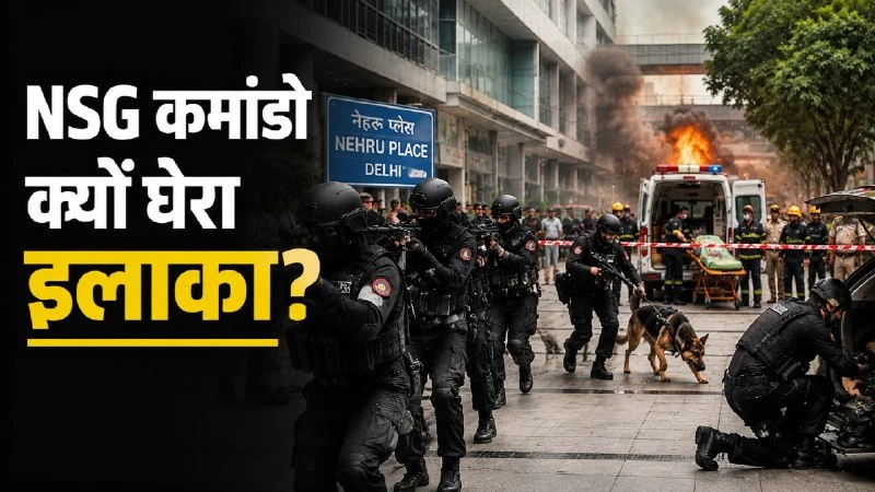 NSG और Delhi Police ने Nehru Place में किया Anti-Terror Mock Drill, Emergency Response की जांच