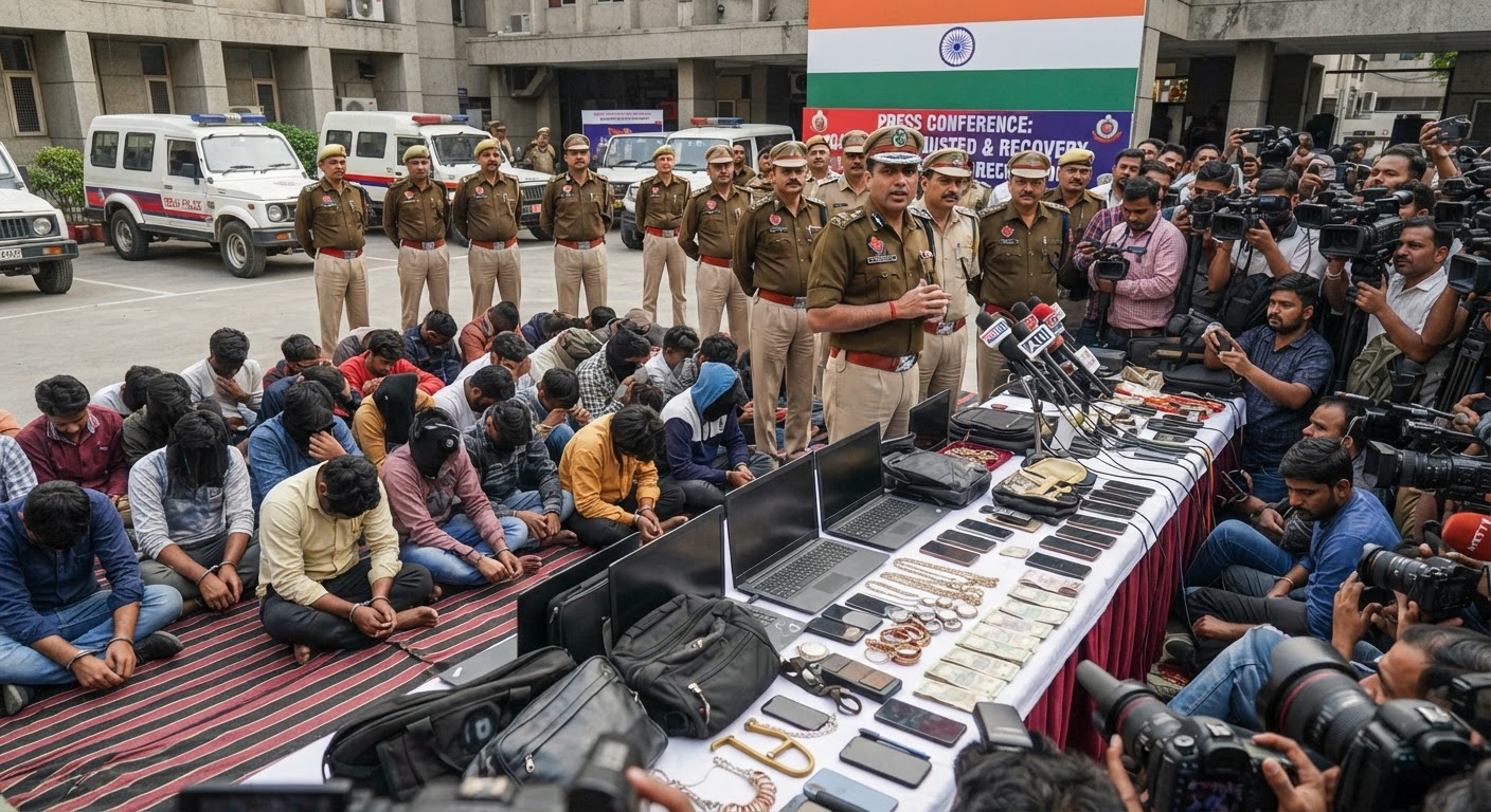 Delhi Police का बड़ा एक्शन: रिकवर हुए 1.5 करोड़ के फोन और अंतर-राज्यीय गैंग का पर्दाफाश