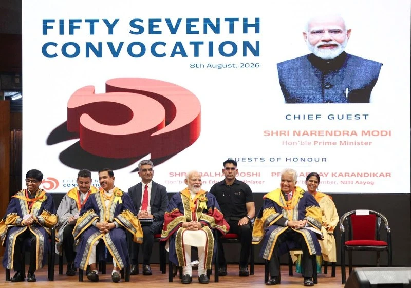 पीएम मोदी ने आईआईटी दिल्ली के दीक्षांत समारोह में लिया हिस्सा, छात्रों से 'विकसित भारत' बनाने की अपील की