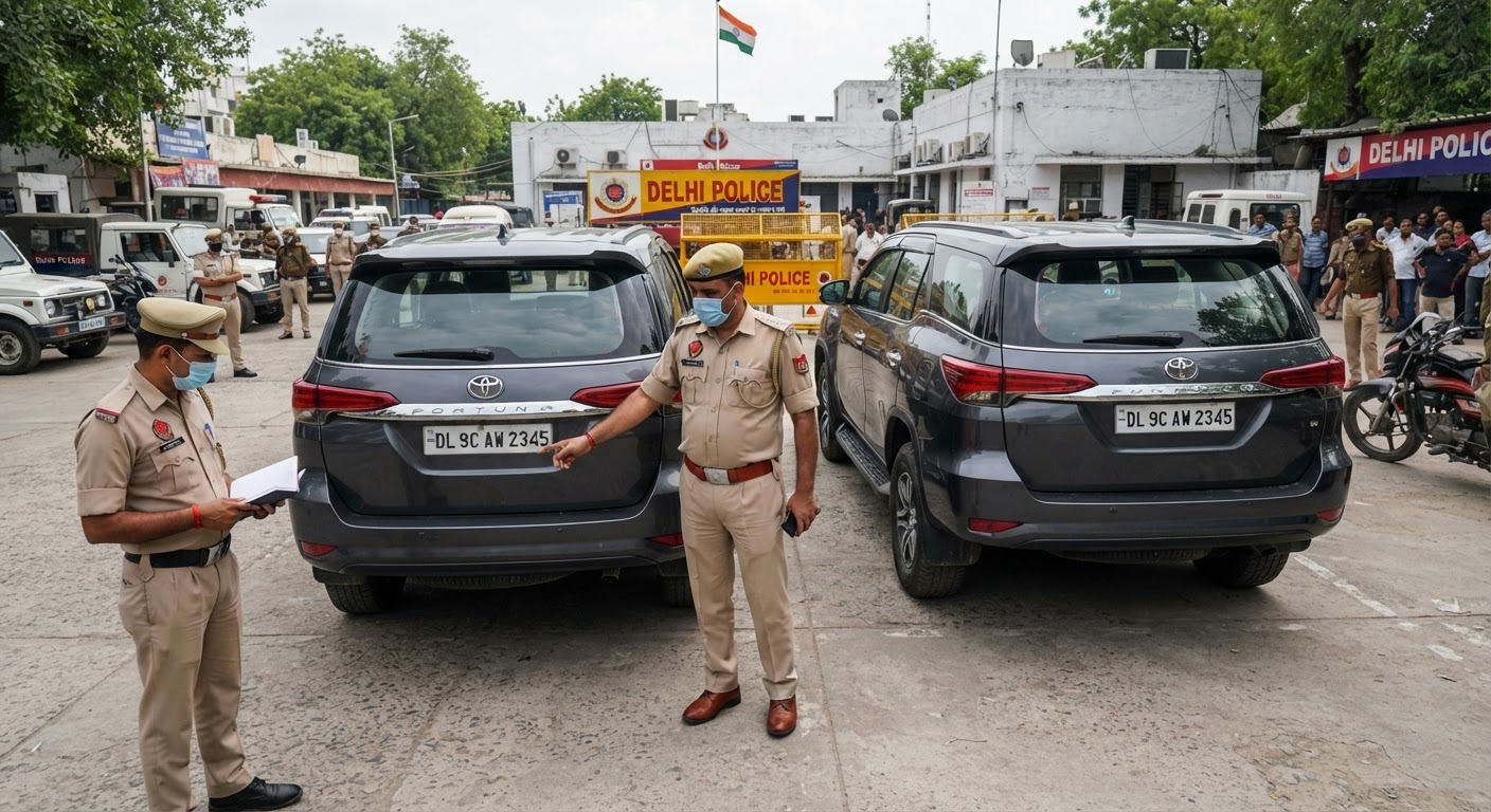 Independence Day से पहले Delhi Police ने पकड़ीं दो चोरी की Fortuner गाड़ियां, एक ही नंबर पर चल रही थीं दोनों SUVs
