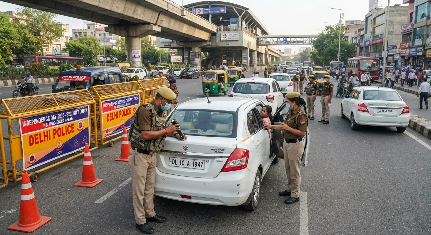 दिल्ली पुलिस का बड़ा कदम: 2026 स्वतंत्रता दिवस के लिए उत्तर-पश्चिम जिले में सुरक्षा कड़ी और चेकिंग शुरू
