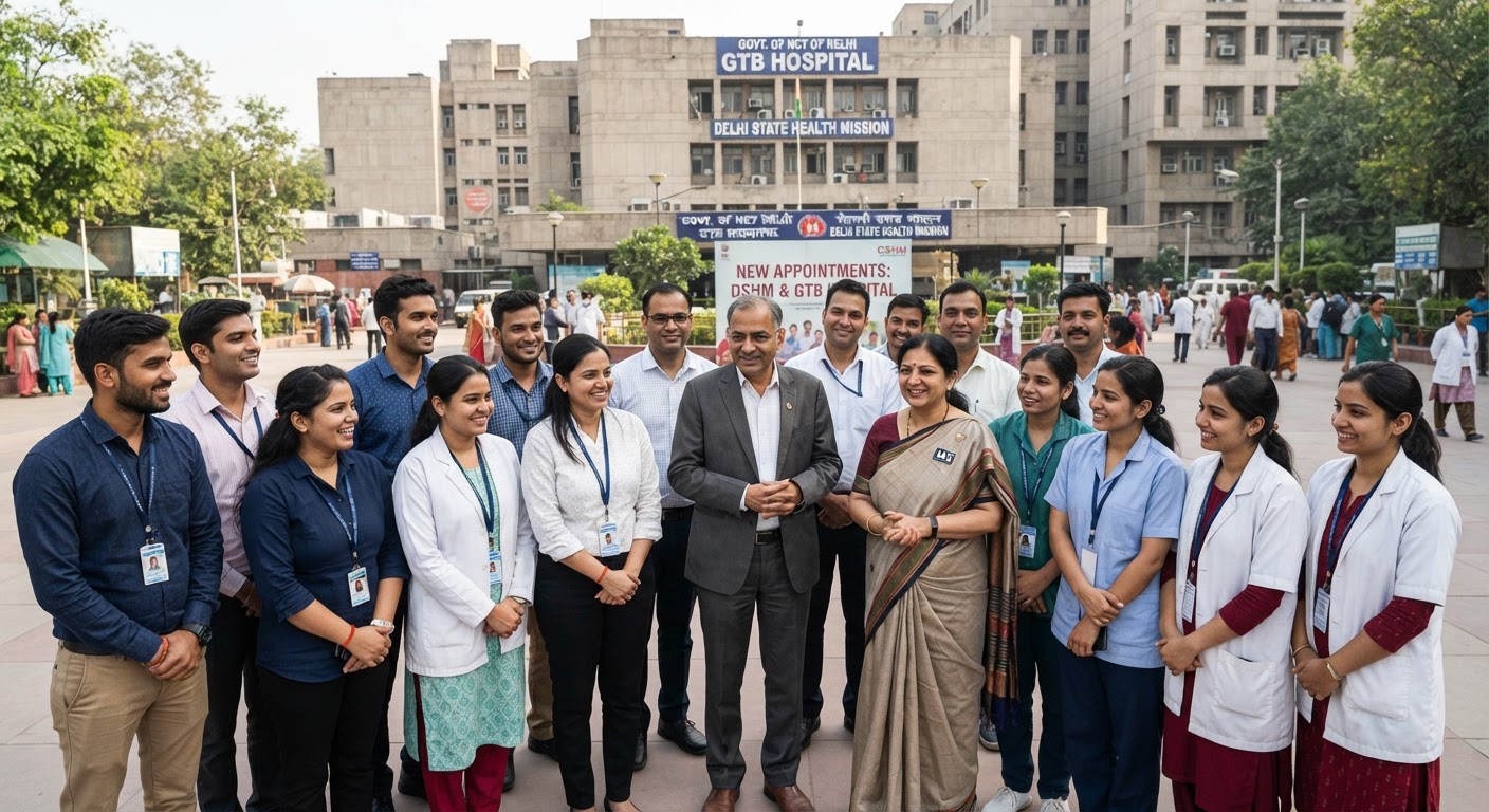 दिल्ली में हेल्थ स्कीम्स को रफ्तार देने के लिए नए Appointments, GTB Hospital में भी खाली पदों पर भर्ती