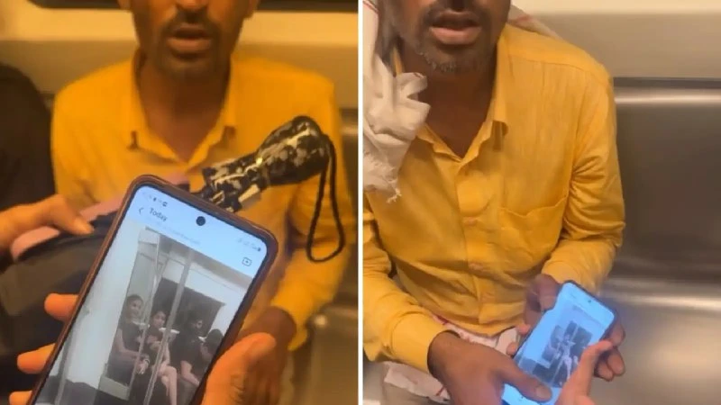 Delhi Metro में महिला का चुपके से Video बनाते पकड़ा गया शख्स, फोन से क्लिप बरामद होने के बाद मचा हड़कंप