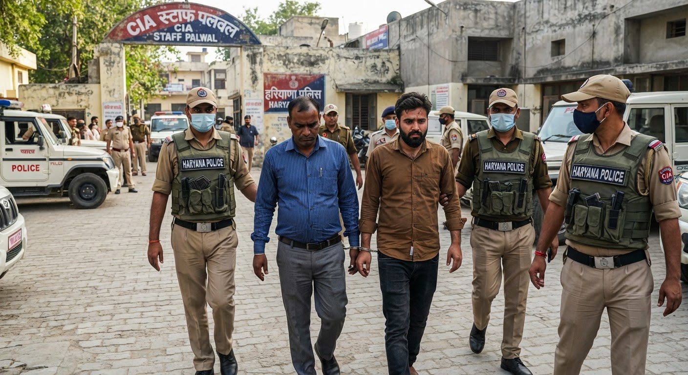पलवल CIA ने हत्या के प्रयास और लूटपाट के दो इनामी बदमाशों को किया गिरफ्तार
