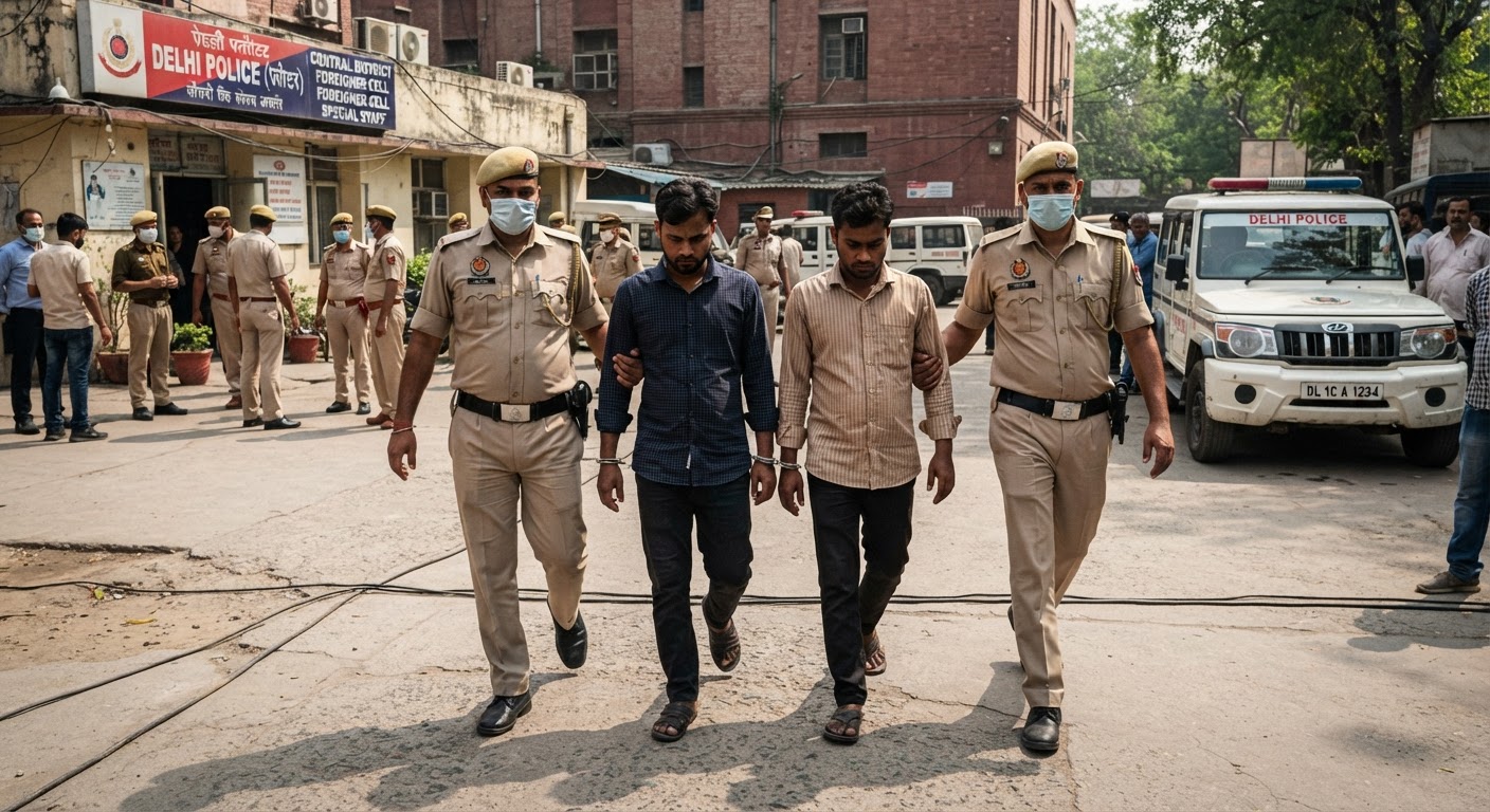 दिल्ली पुलिस ने वीजा नियमों का उल्लंघन करने वाले दो बांग्लादेशी नागरिकों को पकड़ा