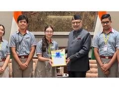उपराष्ट्रपति C.P. Radhakrishnan ने Independence Day पर Uprashtrapati Bhavan में स्कूली बच्चों से की खास मुलाकात
