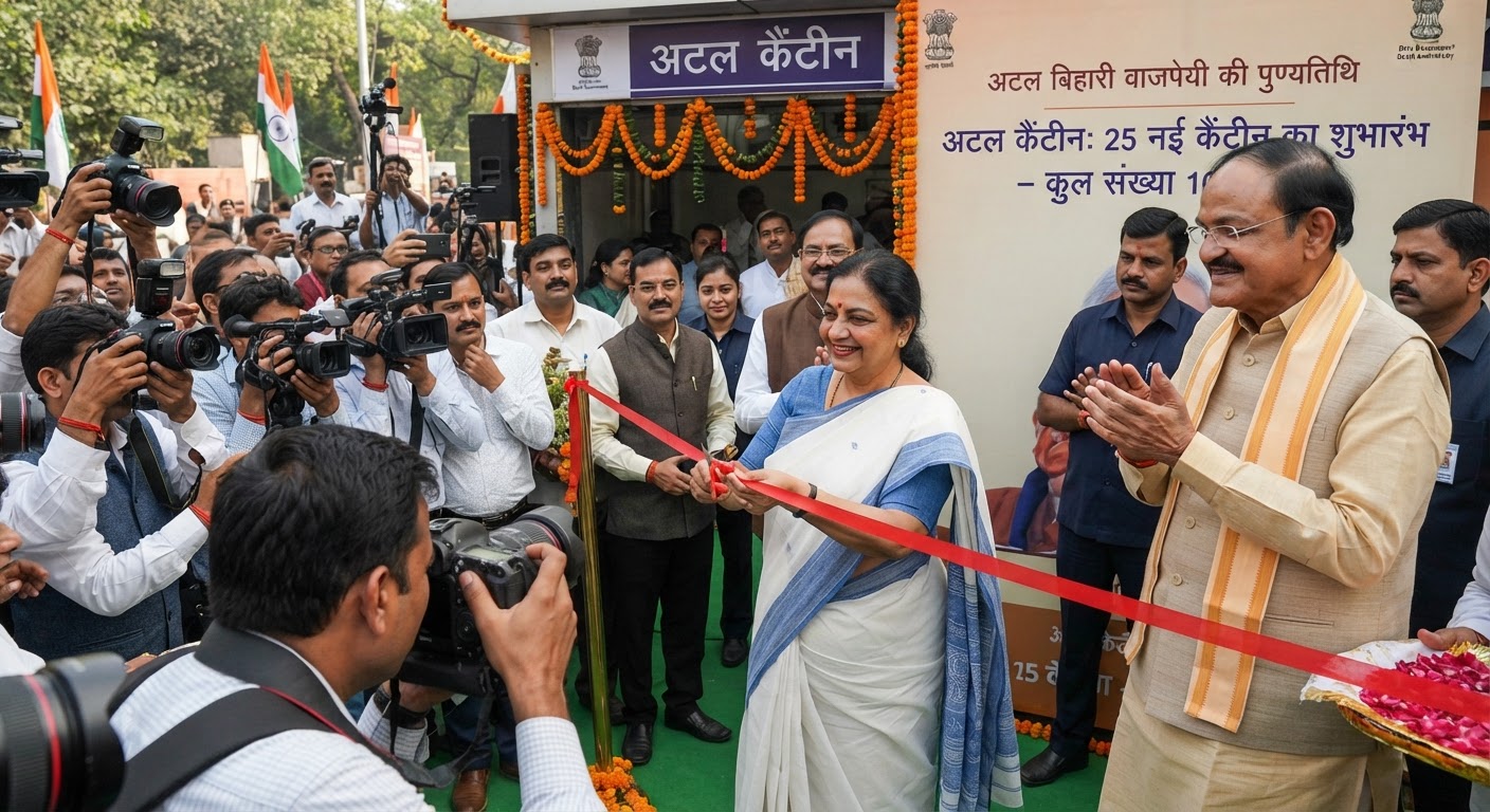 दिल्ली में 25 नए अटल कैंटीन शुरू, अब शहर में कुल संख्या हुई 100