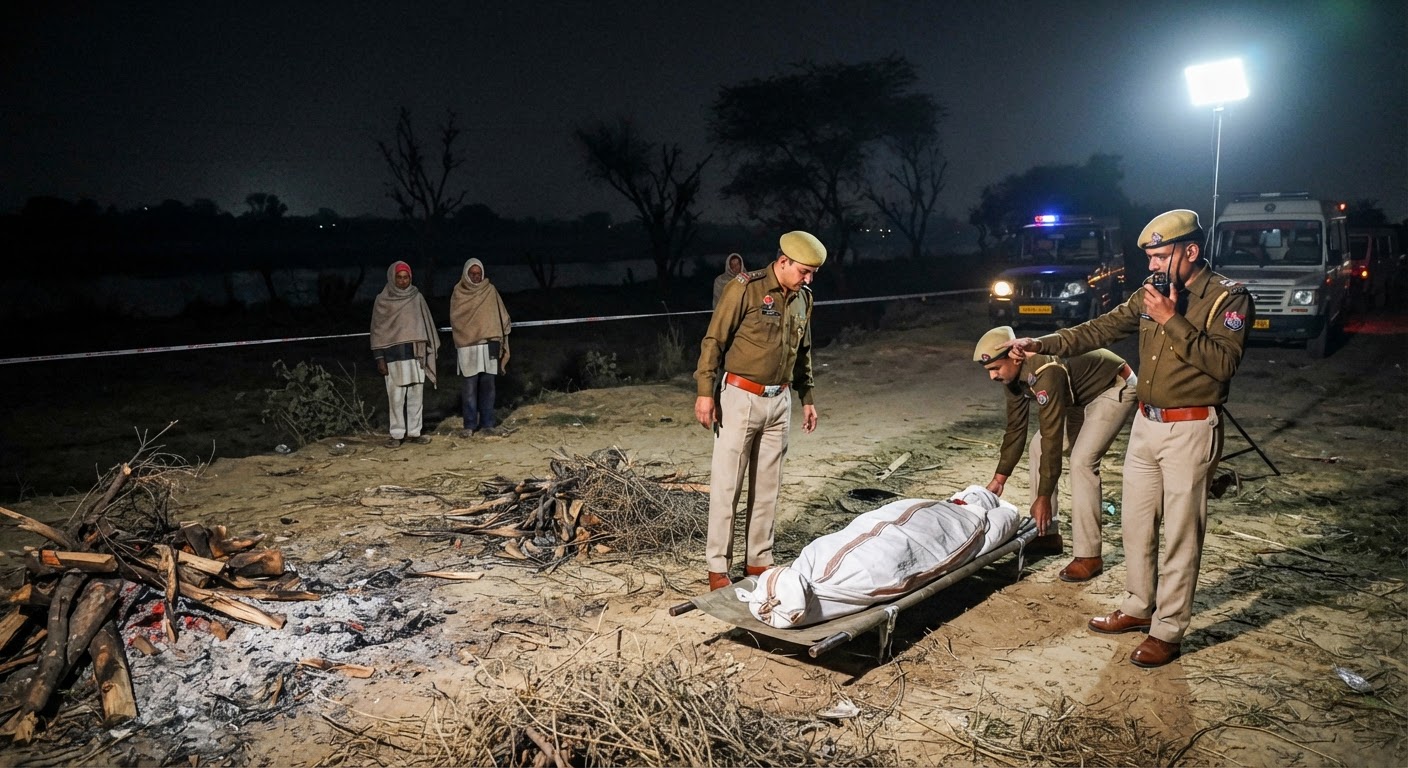 बागपत में श्मशान घाट पर मिला महिला का शव, चौथी शादी करने वाला पति हुआ फरार