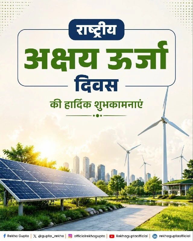 भारत में अक्षय ऊर्जा दिवस पर रिन्यूएबल एनर्जी का विस्तार, 2030 तक 500 GW का लक्ष्य