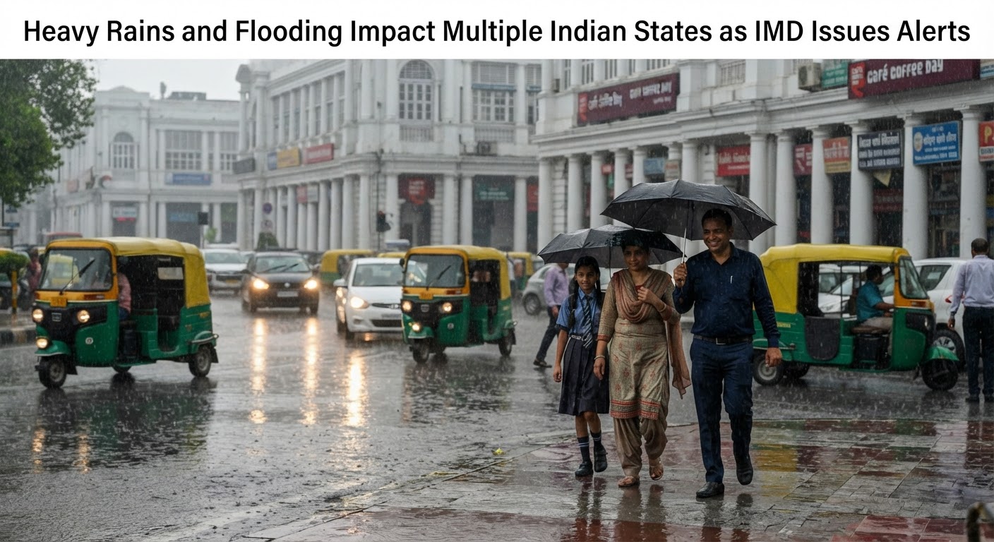 भारी बारिश और बाढ़ का कहर: दिल्ली, हिमाचल, यूपी और केरल में IMD का अलर्ट जारी