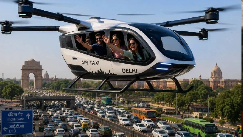 दिल्ली मास्टर प्लान 2047: DDA ने एयर टैक्सी को दी मंजूरी, अब आसमान से होगी सफर की शुरुआत