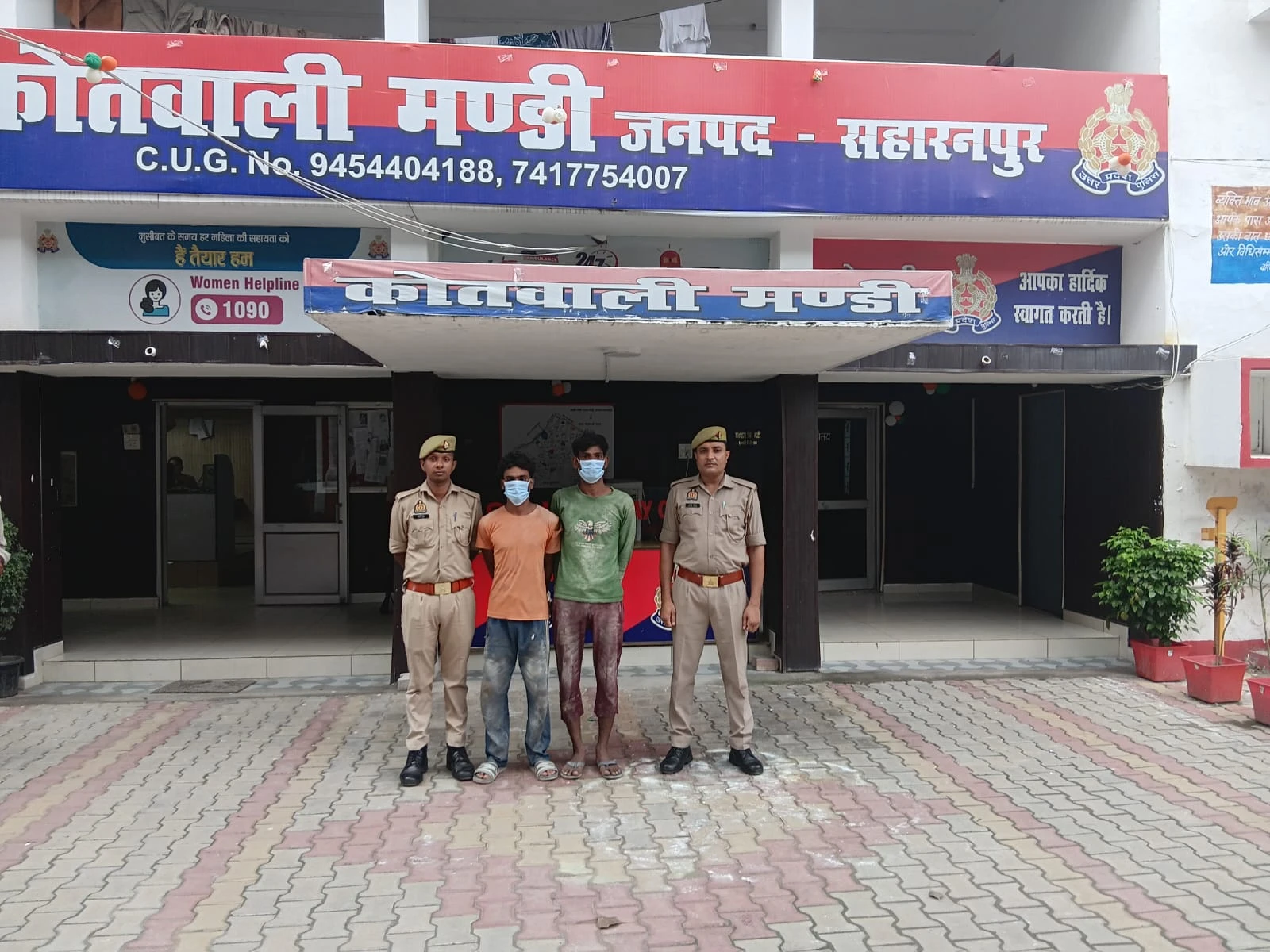 सहारनपुर में शांति भंग करने वाले दो अभियुक्त गिरफ्तार, पुलिस ने की कार्रवाई