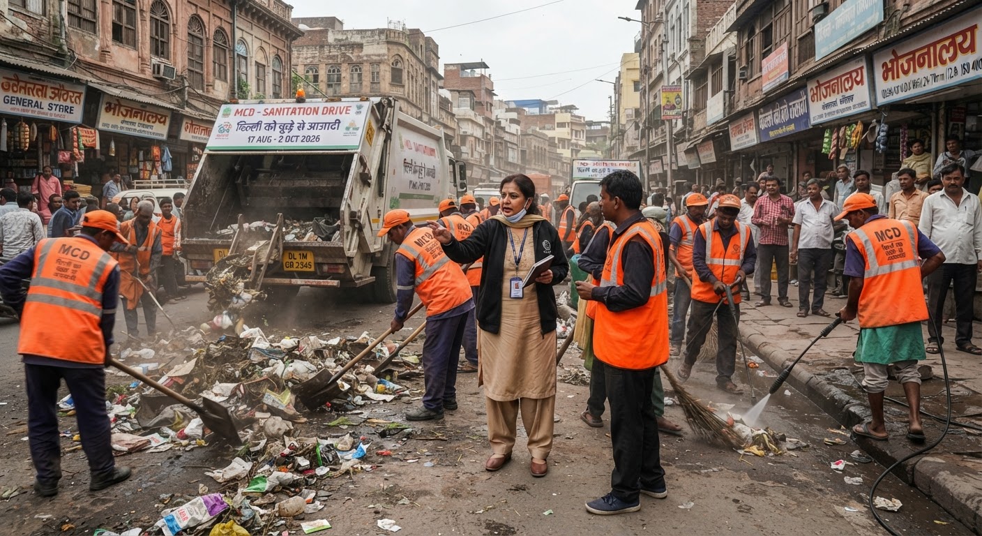 MCD ने 'Delhi Ko Kude Se Azadi' अभियान के तहत सफाई अभियान तेज किया, सख्त चेतावनी जारी