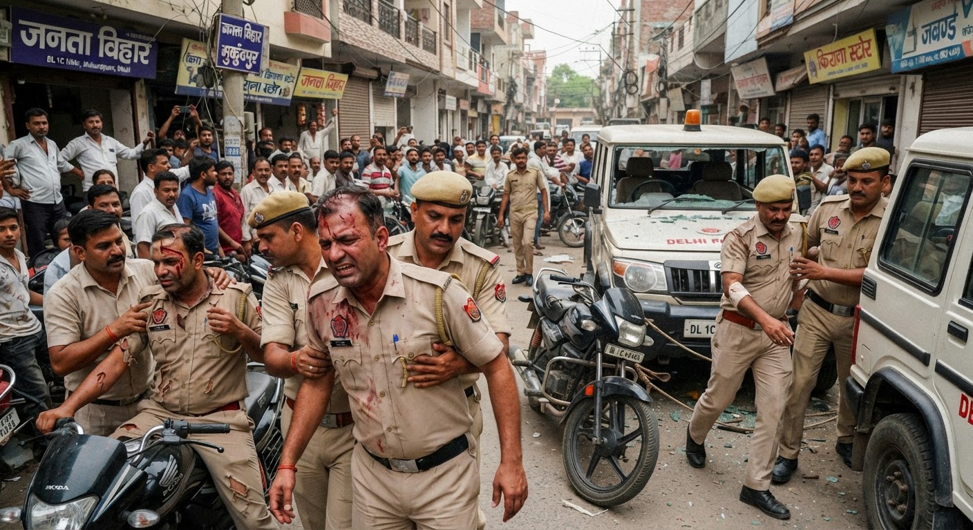 उत्तर Delhi के Mukundpur में गश्त के दौरान Delhi Police के 3 कर्मियों पर हमला, 17 साल का किशोर हिरासत में