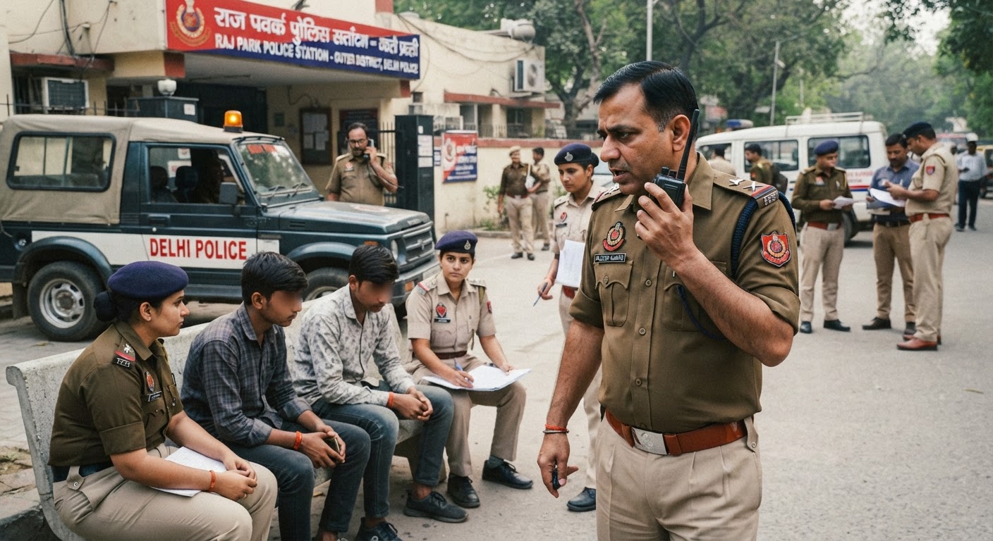 दिल्ली पुलिस ने बड़ी कार्रवाई करते हुए हत्या के मामले में आठ घंटे के भीतर तीन नाबालिगों को पकड़ा